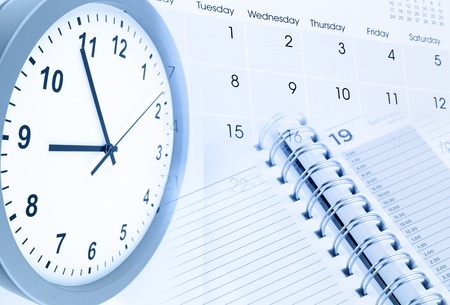Clock, calendar and diary - managing time