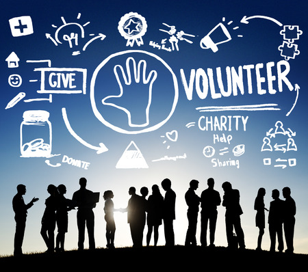 Giving back is good for your business - volunteer charity help sharing giving donate assisting concept