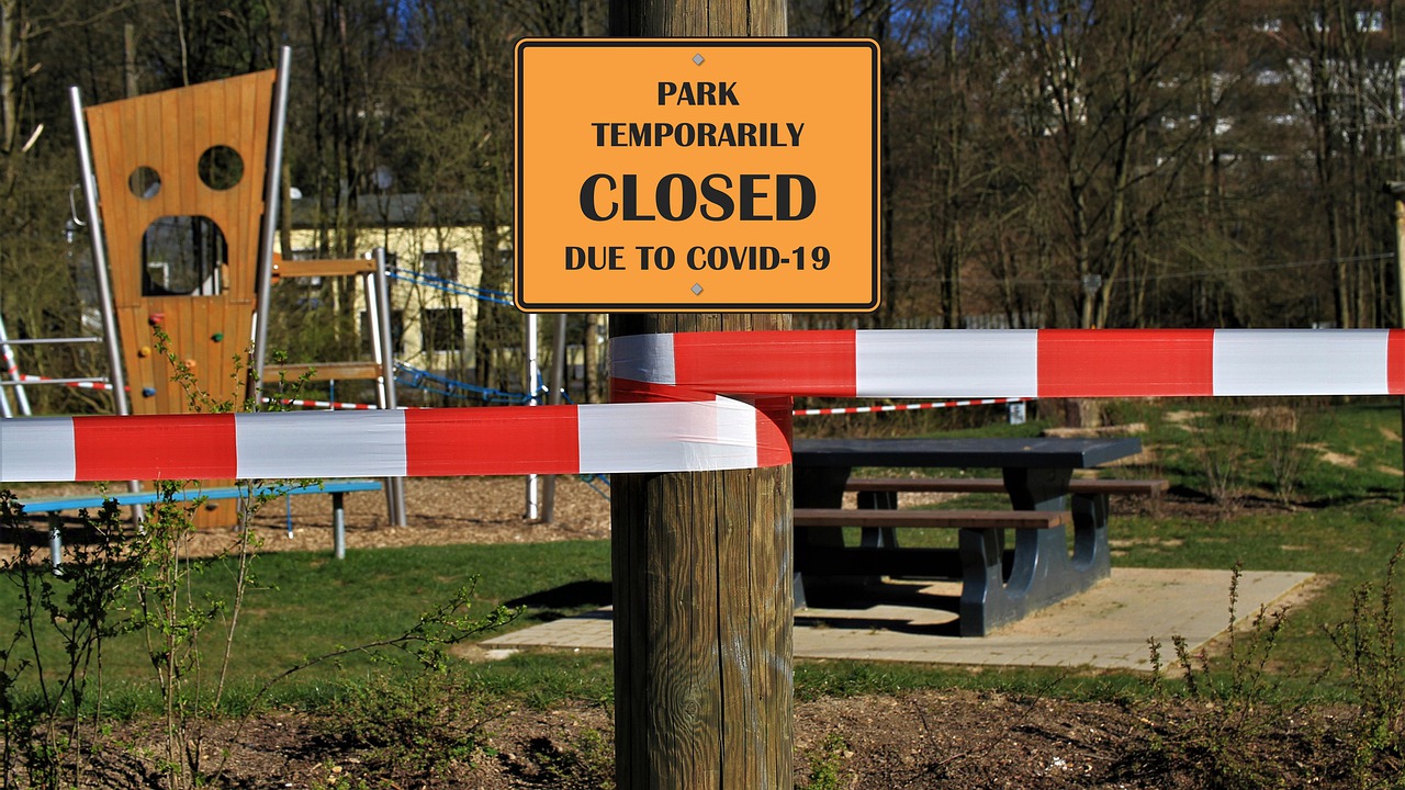 COVID-19 Business Update - 9 September 2020 - A park temporarily closed due to COVID-19 lockdown