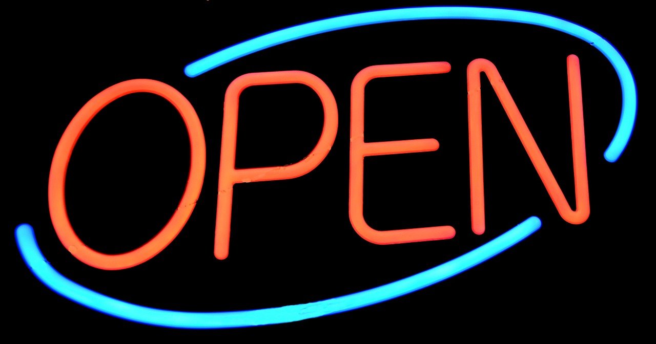 Business Update – 4 November 2021 - a neon "Open" sign
