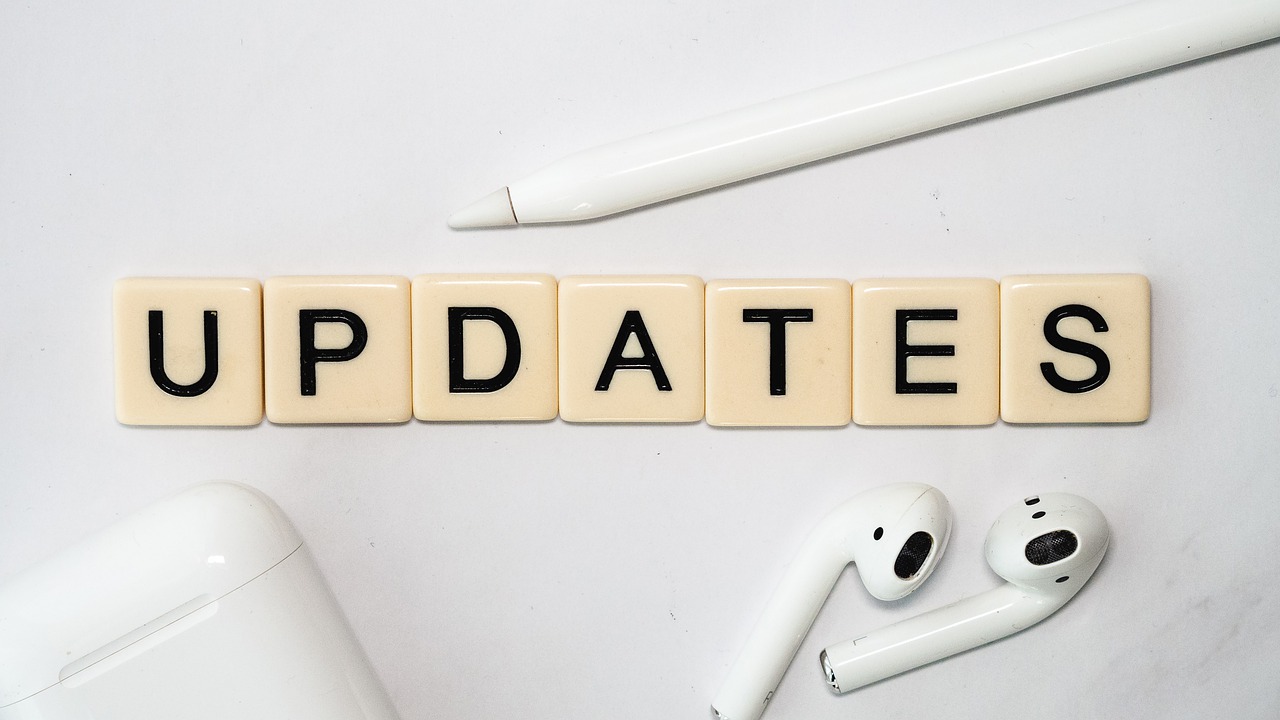 Covid-19 Business Update for 24 September 2020 - Scrabble tiles spelling the word "UPDATES"